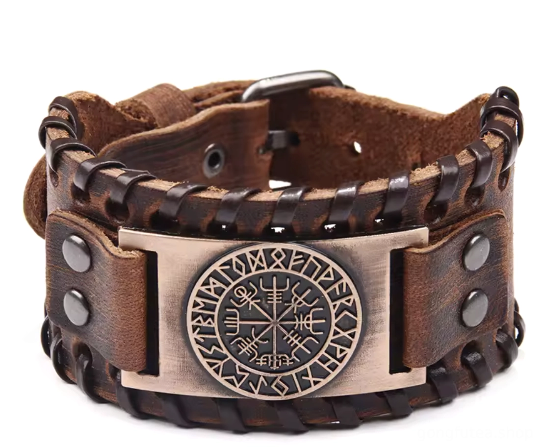 Übersicht der Farbvarianten für das Wikinger Vegvisir Armband