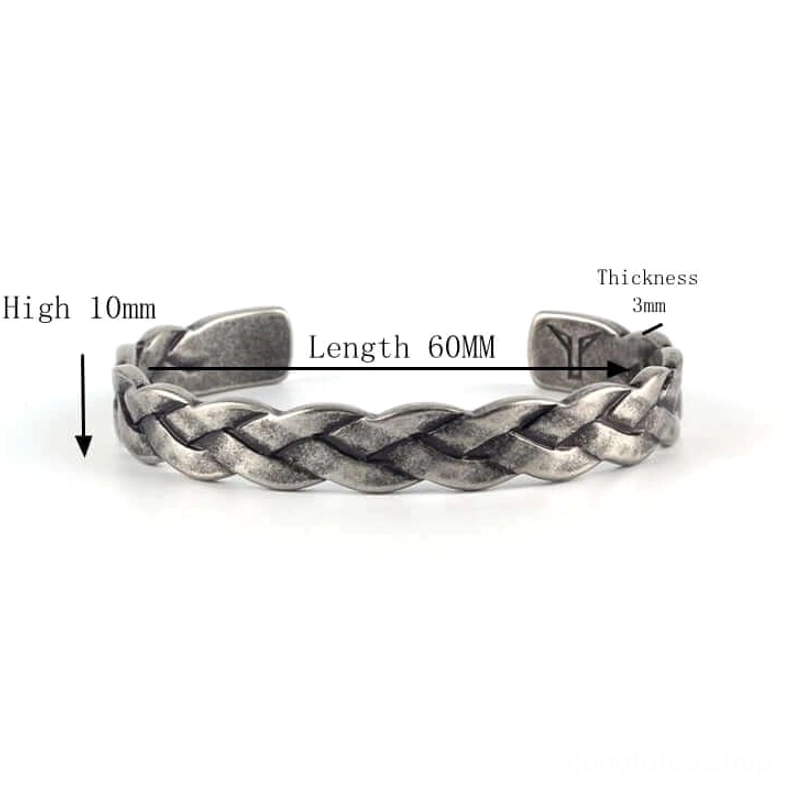 Geflochtener Wikinger Armreif Herren Schmuck Geschenkidee