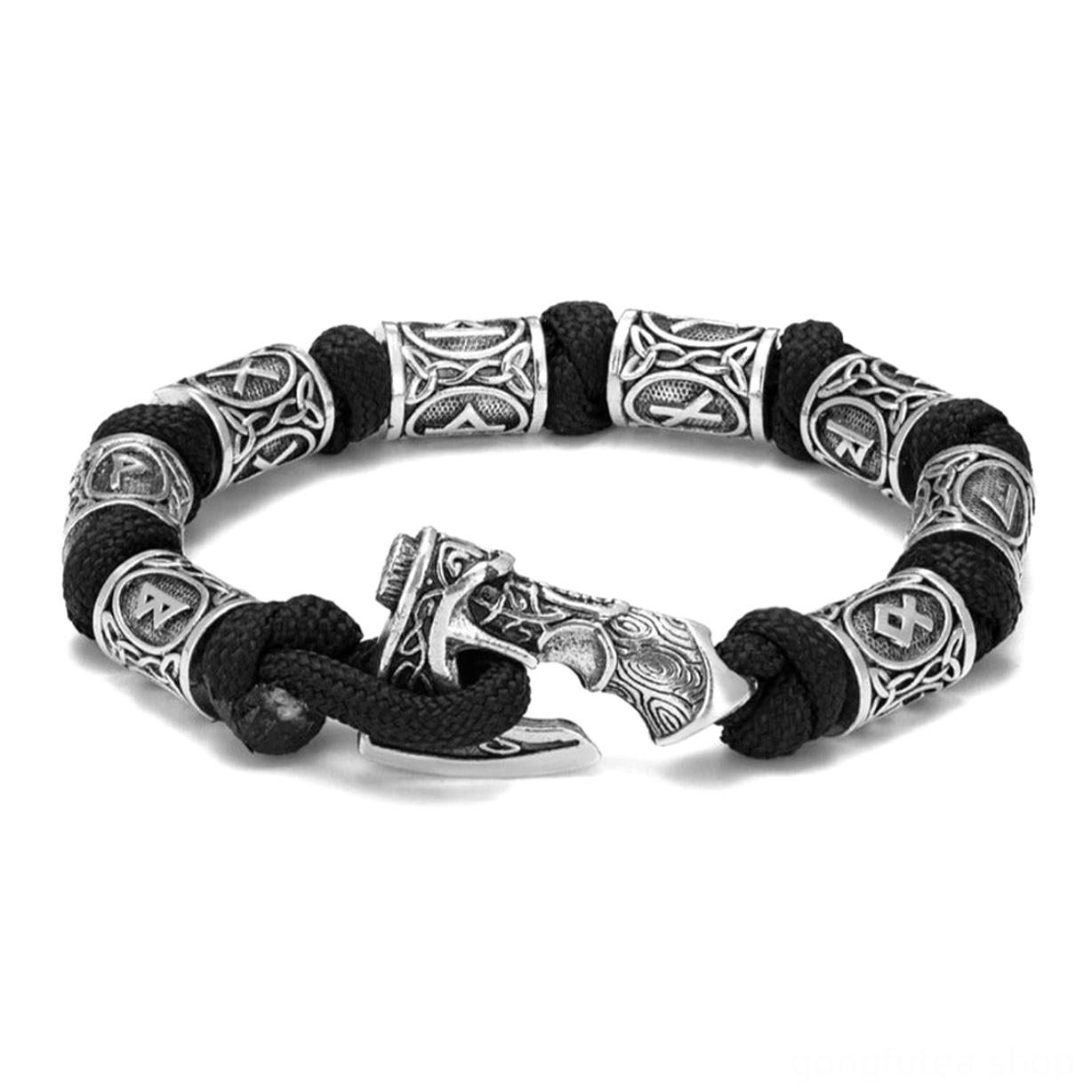 Perfektes Geschenk für Wikinger Fans: Wikinger Axt Paracord Armreif