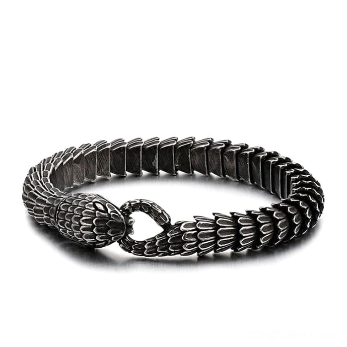 Geschenk für Wikinger Fans: Jörmungandr Midgardschlange Wikinger Armreif