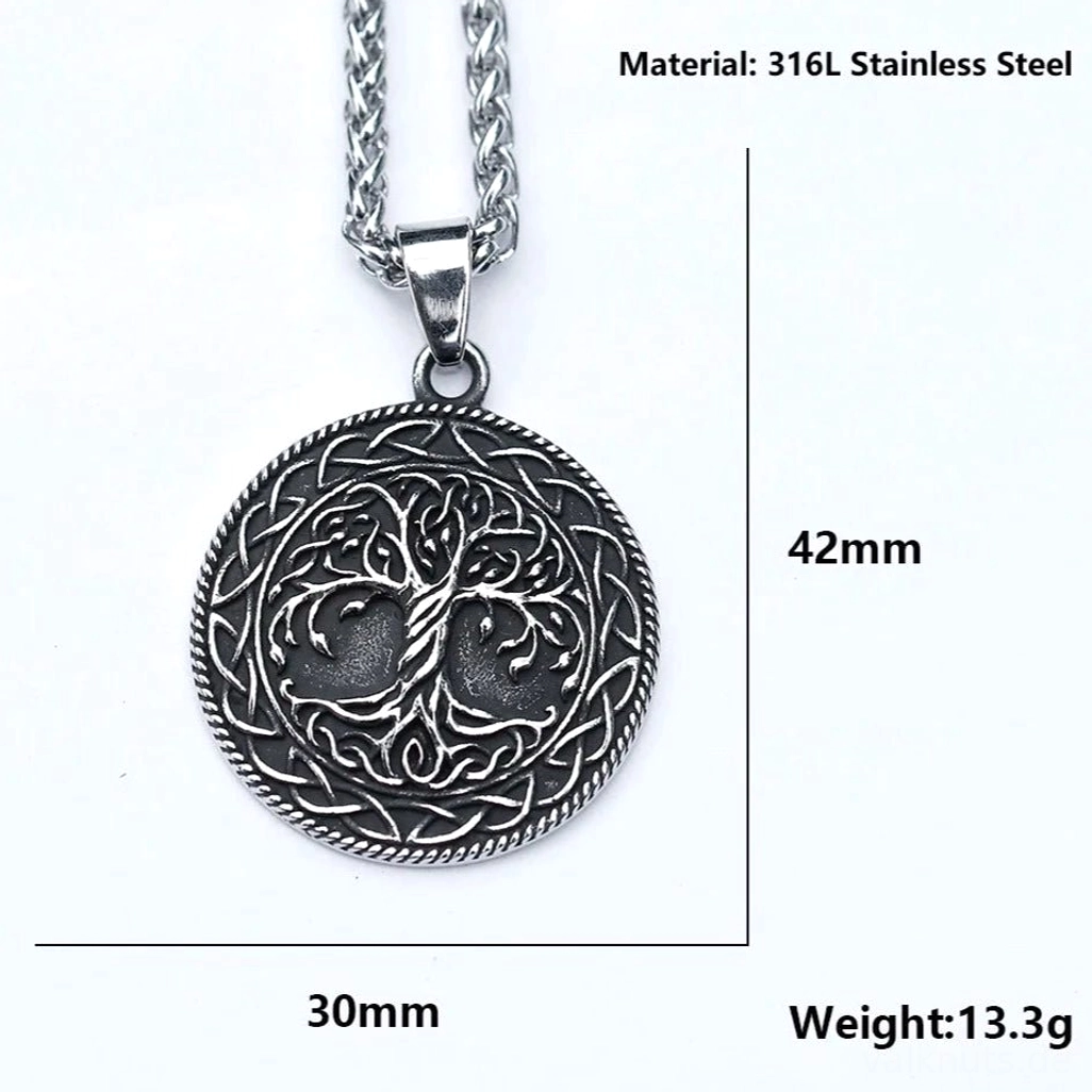 Handgemachte Yggdrasil Kette, Wikinger Geschenk für Kultur Liebhaber