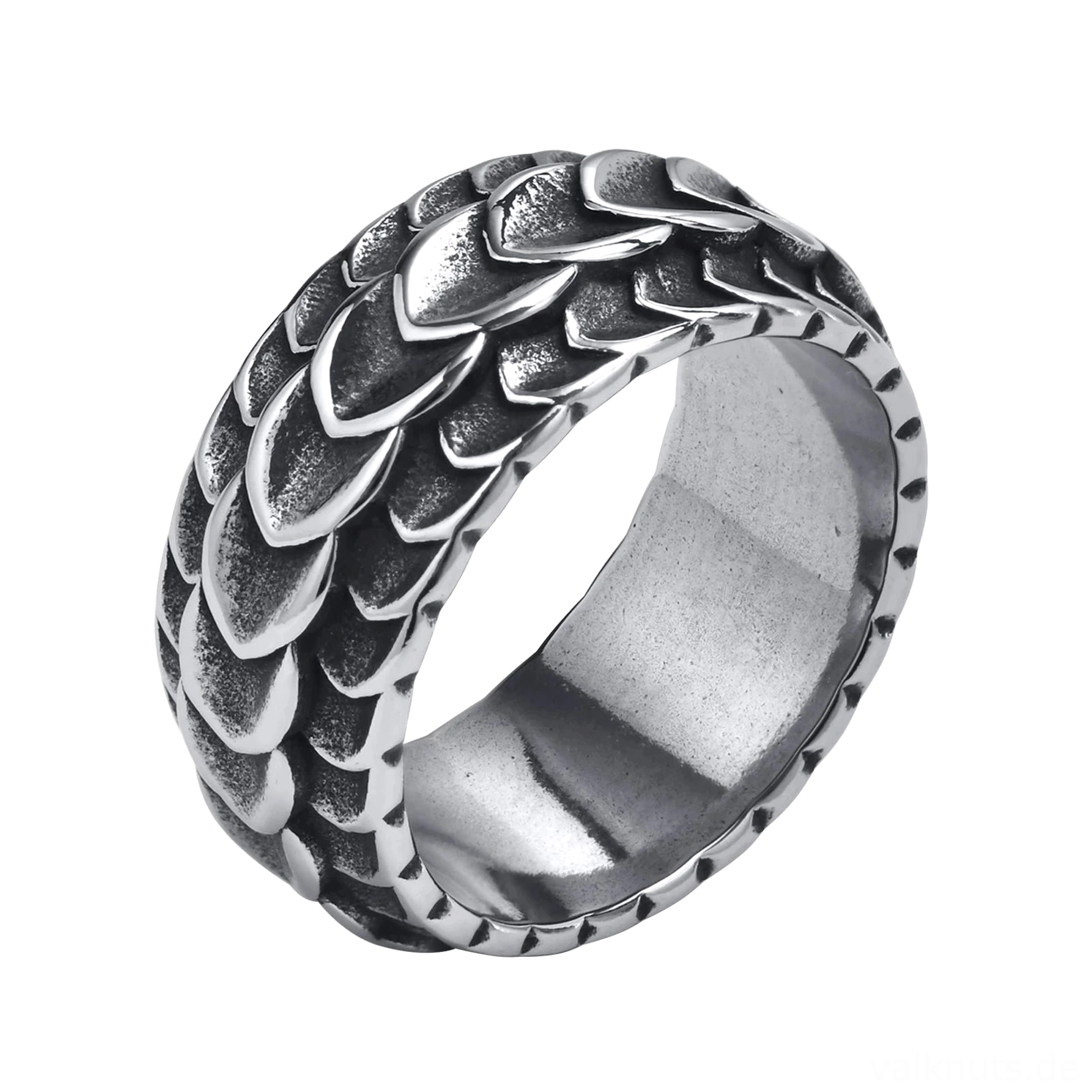 Herren Wikinger Ring Jormungandr Drachenschuppe nordische Mythologie
