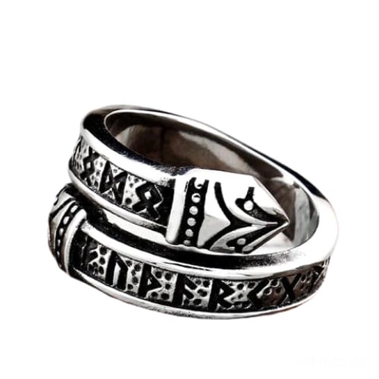 Herren Wikinger Ring Jormungandr retro Optik