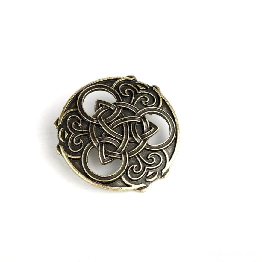 Hochwertige Wikinger Brosche Triquetra als Geschenk für Wikingerfans