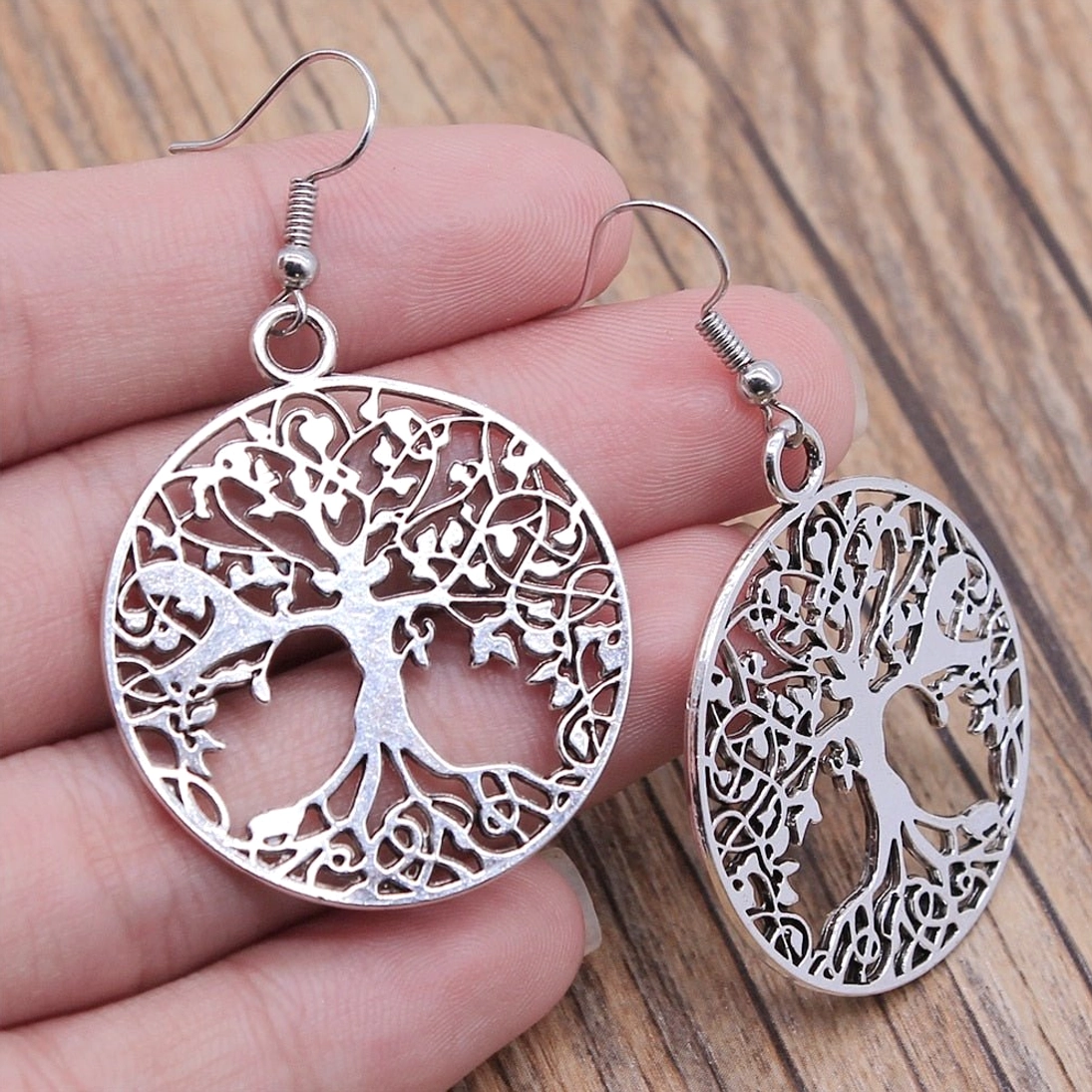 Kleine Wikinger Ohrringe Yggdrasil für Alltag