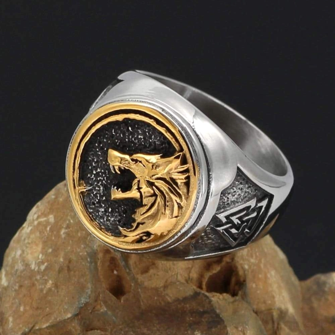 Nordisches Mythologie Amulett Wikinger Ring Fenrir
