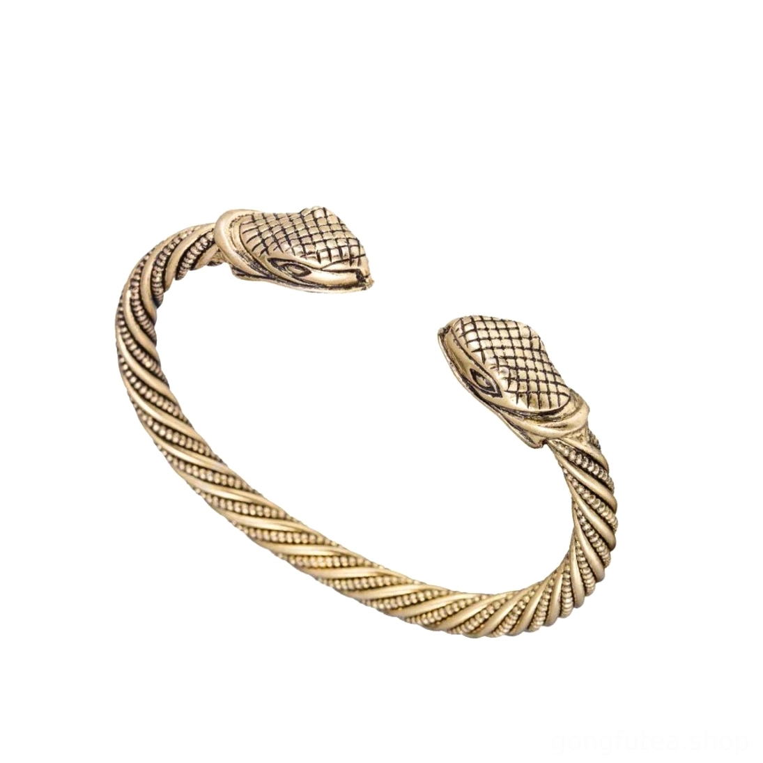 Offener Wikinger Armreif Jormungandr Schlange Nordische Mythologie Schmuck