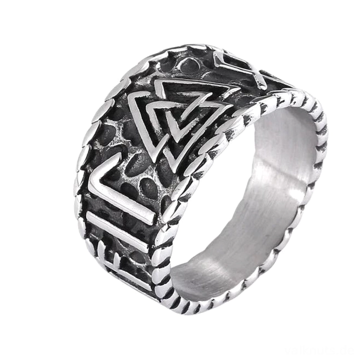 Retro Wikinger Ring Odins Knot für Männer im Biker Style