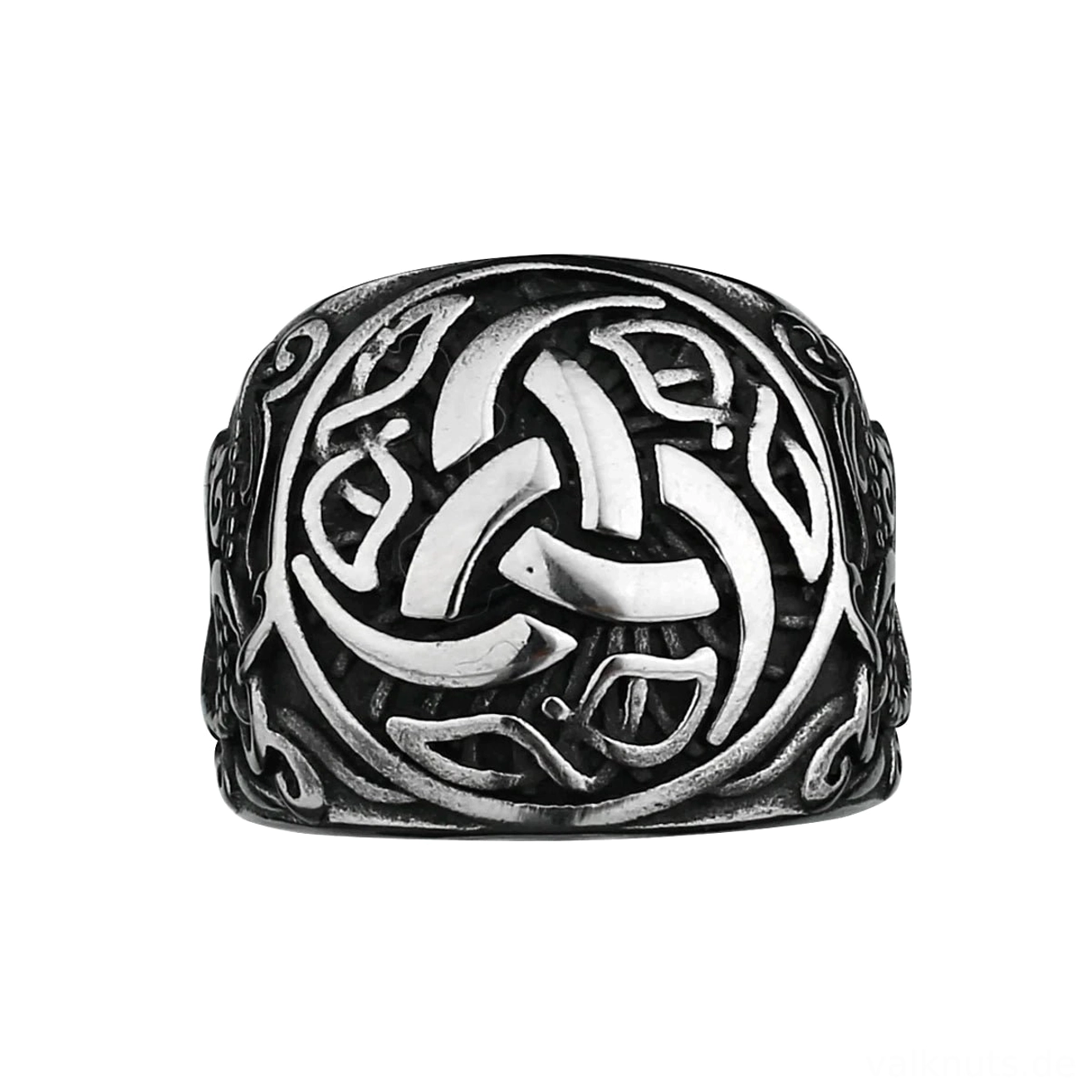 Wikinger Ring Odins Triskelion robustes Edelstahl Schmuckstück für tägliches Tragen