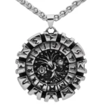 Runen Kette mit Yggdrasil Weltbaum, Wikinger Schmuck aus Edelstahl
