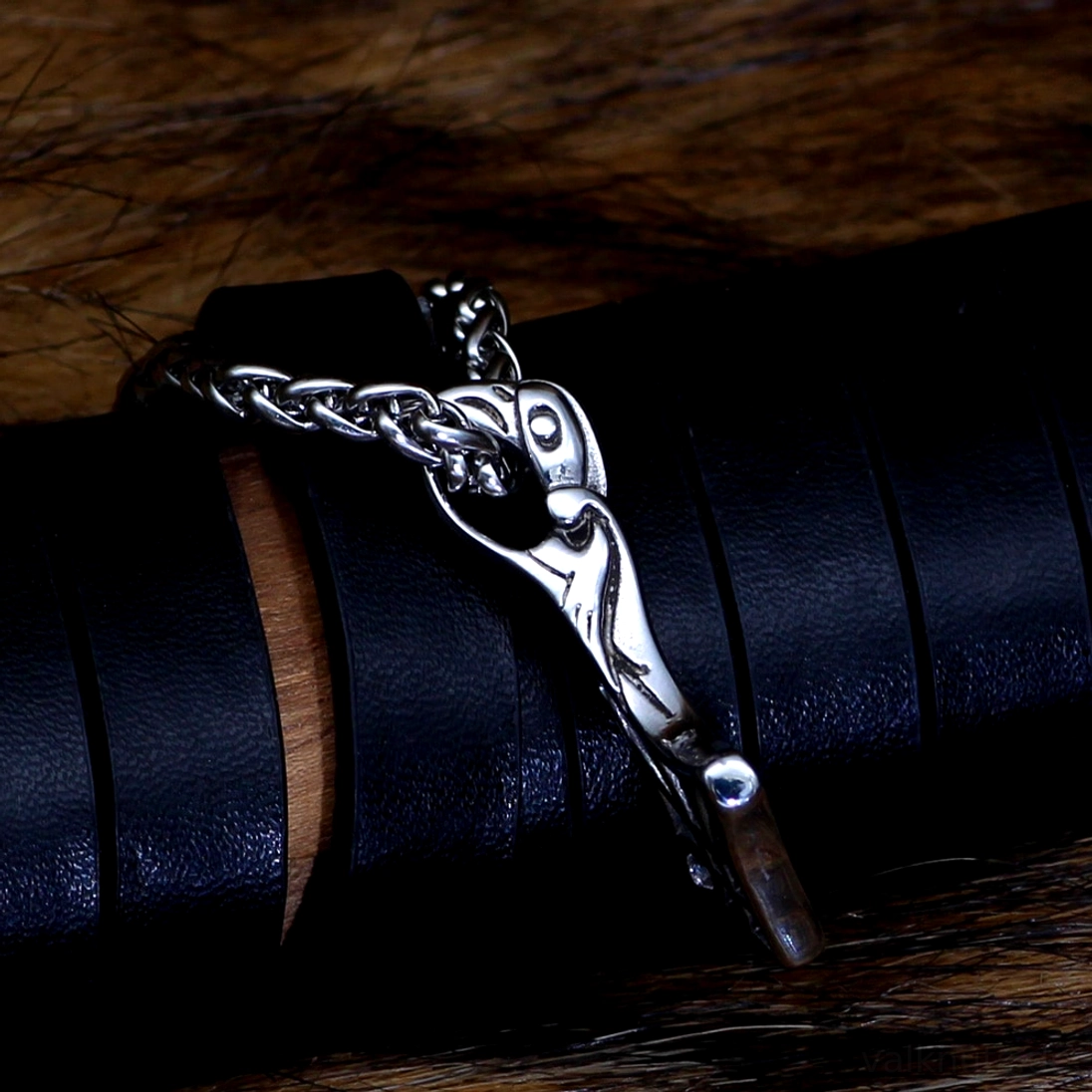 Thors Hammer Armband Wikinger Schmuck aus Edelstahl mit Mjolnir Anhänger