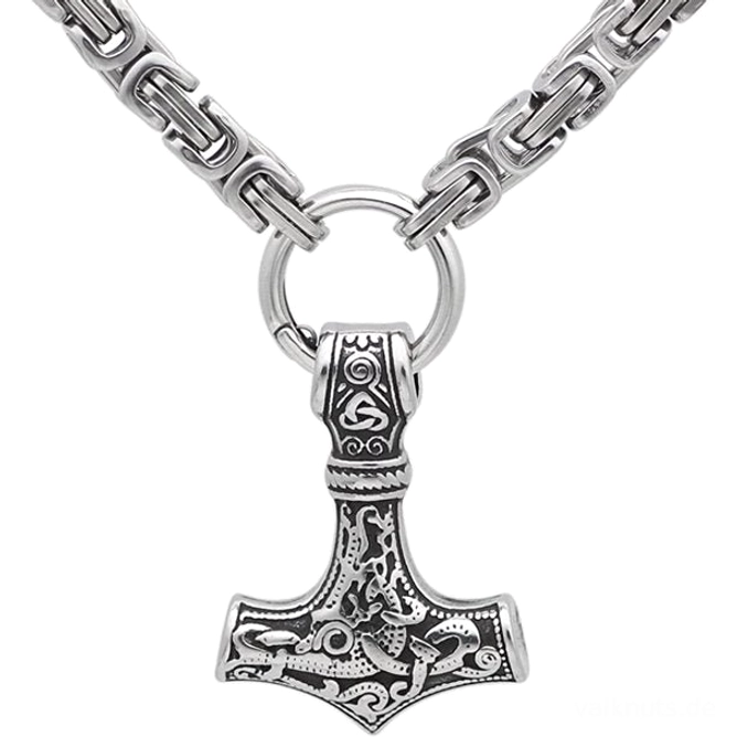 Thors Hammer Kette als authentisches Wikinger Amulett für tägliches Tragen