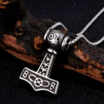 Thors Hammer Kette Jarl - Handgefertigte Wikinger Kette mit Mjölnir Anhänger