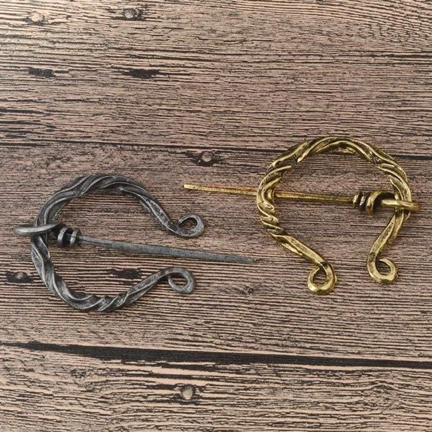 Vintage Wikinger Brosche zum fixieren von Umhängen und Schals
