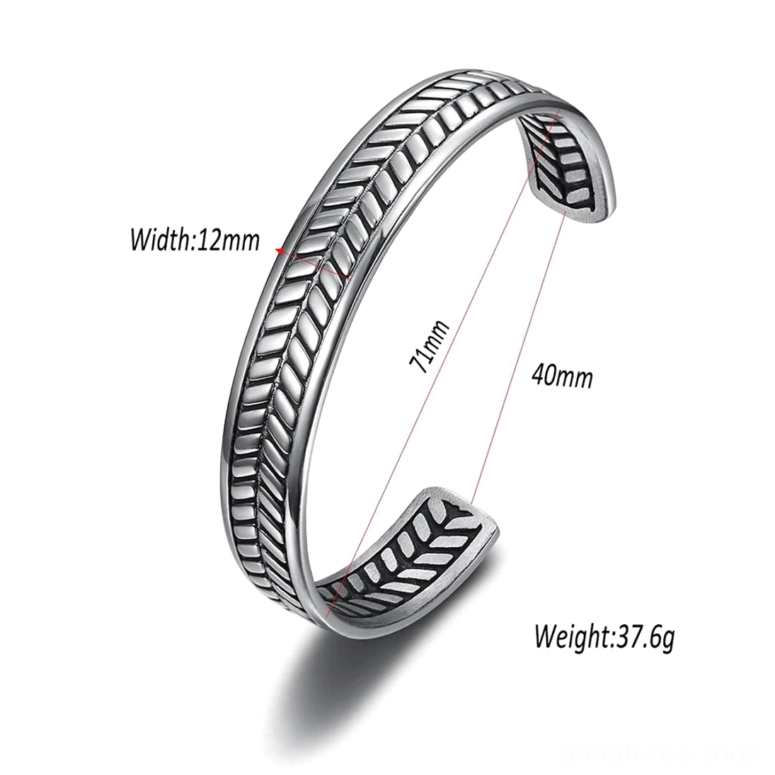 Traditioneller Wikinger Amulett Armreif antik silber für Männer und Frauen