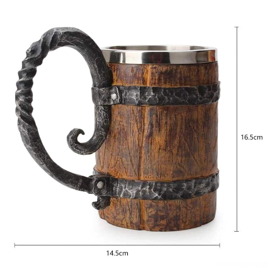 Traditioneller Wikinger Becher für Bier und andere Getränke