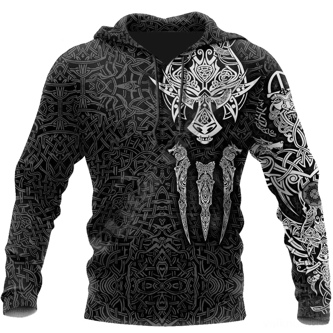 Unisex Wikinger Hoodie Fenrir nordische mythologie mode