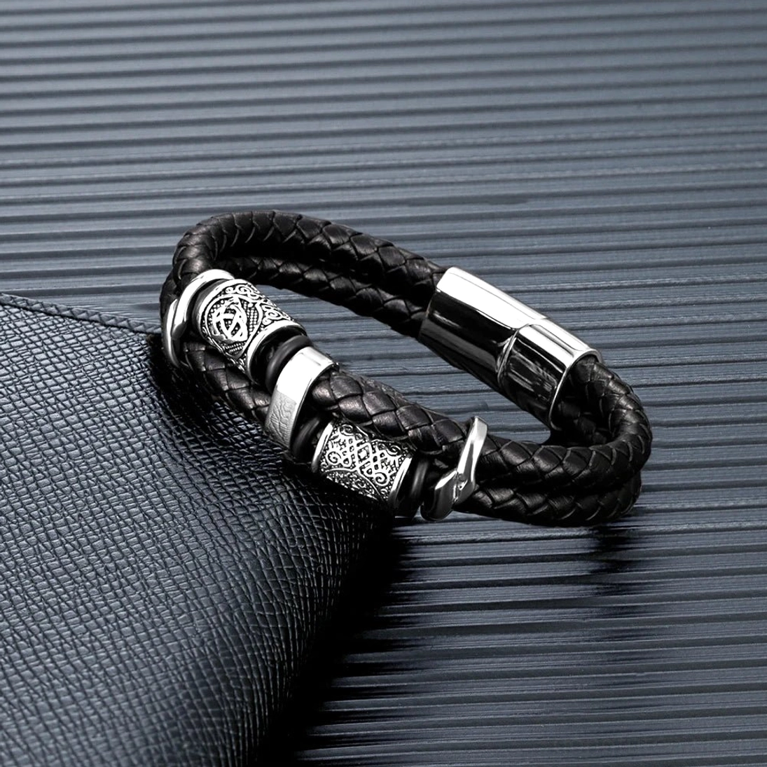 Vegvísir Wayfinder Wikinger Armband nordischer Kompass