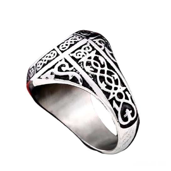 Vegvisir Wikinger Ring aus 316L Edelstahl für Liebhaber nordischer Kultur