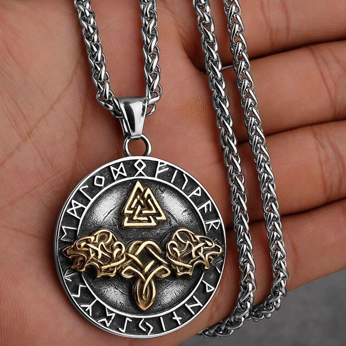 Verschiedene Wikinger Ketten Auswahl Wolf Kette Nordische Symbole