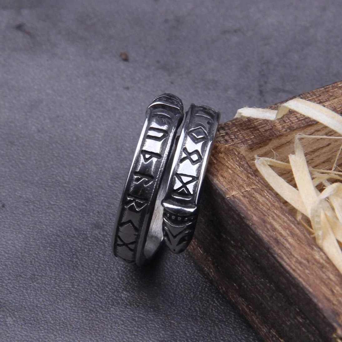 Verstellbarer Wikinger Ring Jörmungandr mit Midgard Schlange Symbol