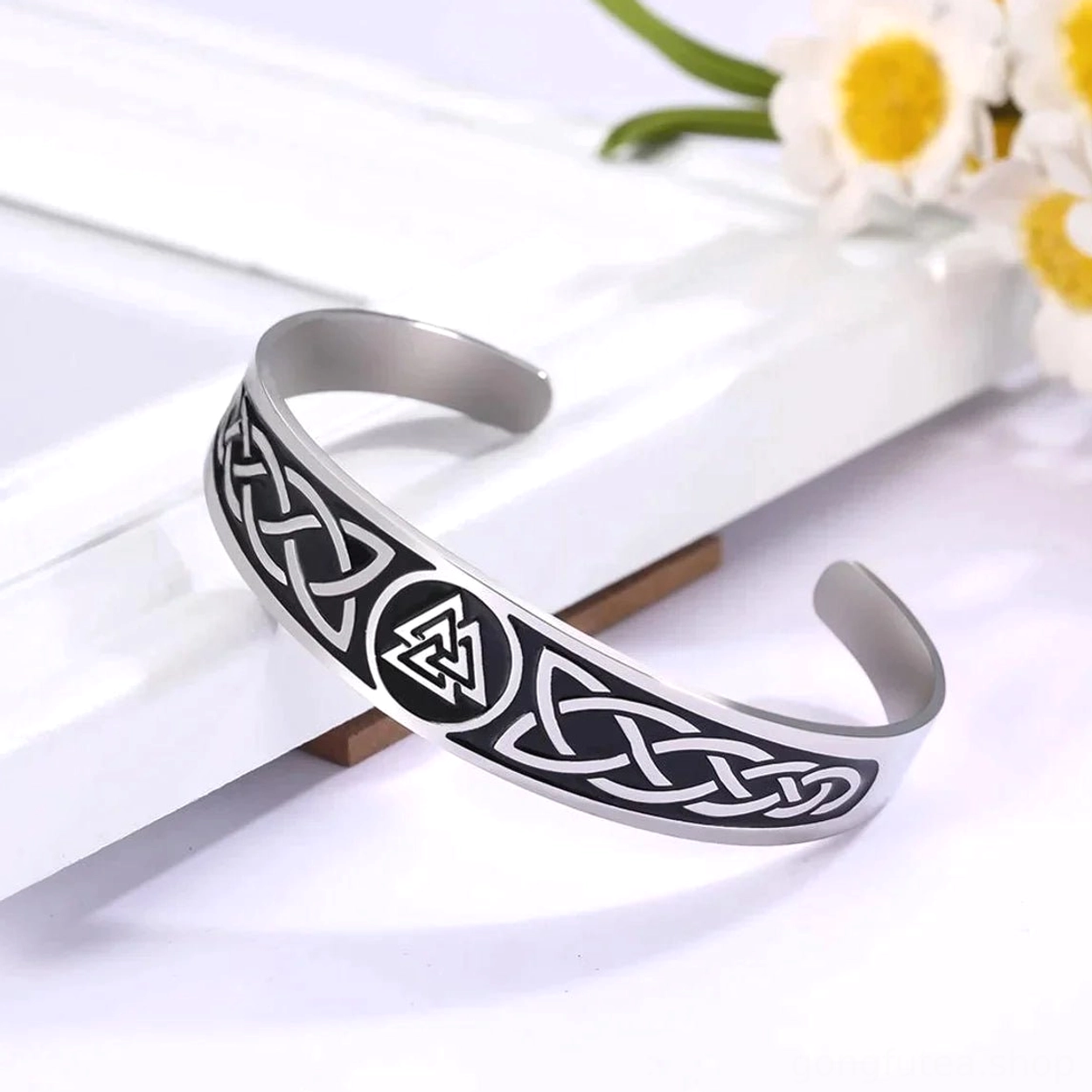 Viking Armreif Valknut Talisman für Wikinger Kultur Liebhaber