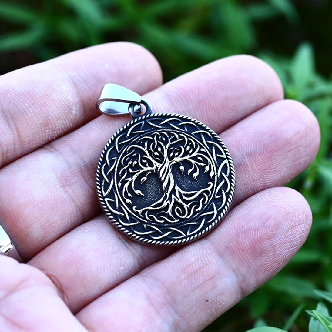 Vintage Yggdrasil Kette, nordische Mythologie Schmuck für Herren und Damen