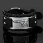 Wikinger Armband mit Axt Design aus Leder für Männer und Frauen, Wikinger Schmuck mit Kraftsymbol