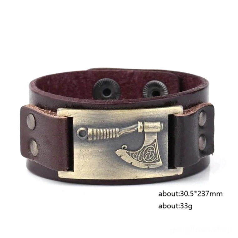 Wikinger Armband Axt Symbol für Kraft und Stärke, authentisches Wikinger Schmuck