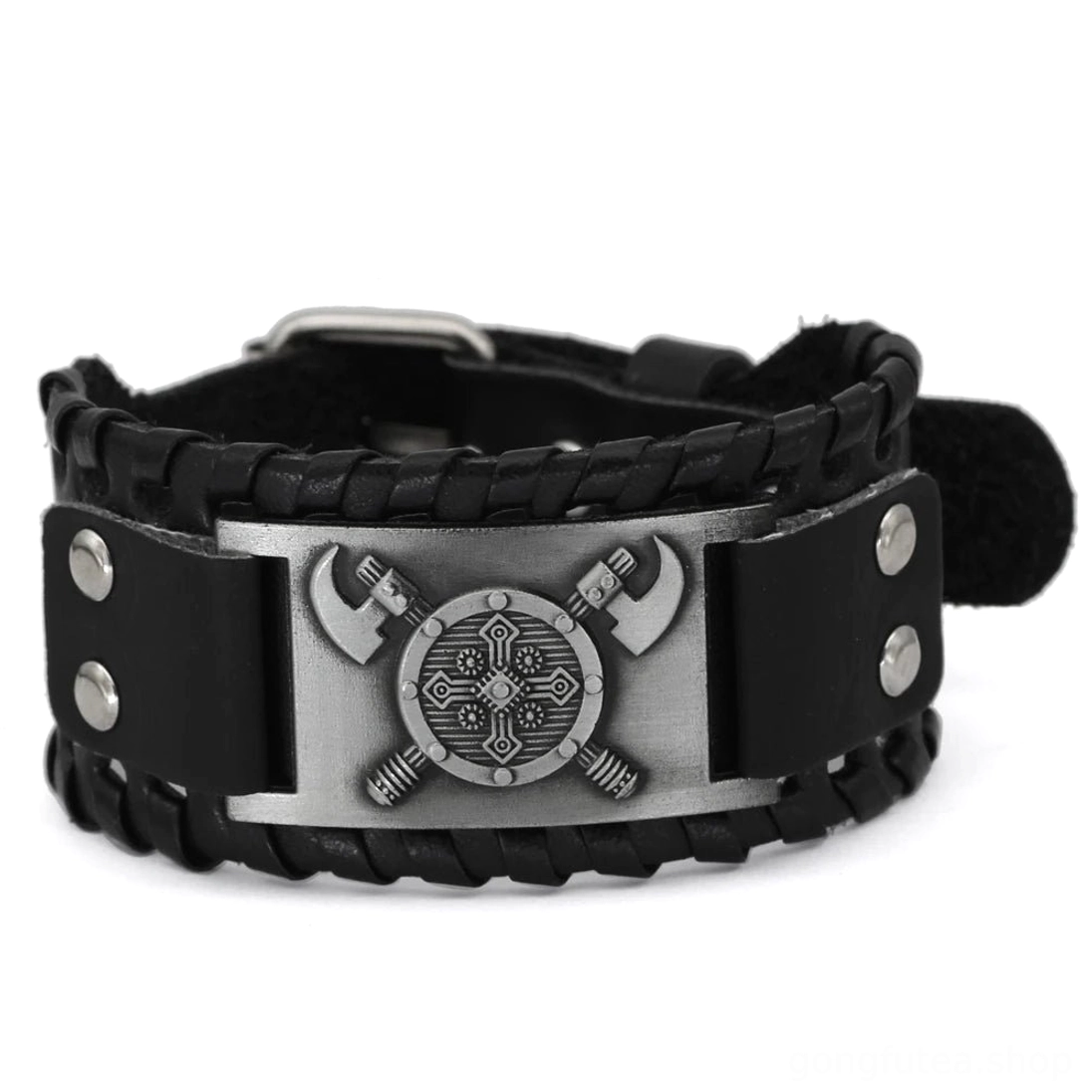 Wikinger Armband mit Kreuzäxten als Wikinger Geschenk für Kultur Liebhaber