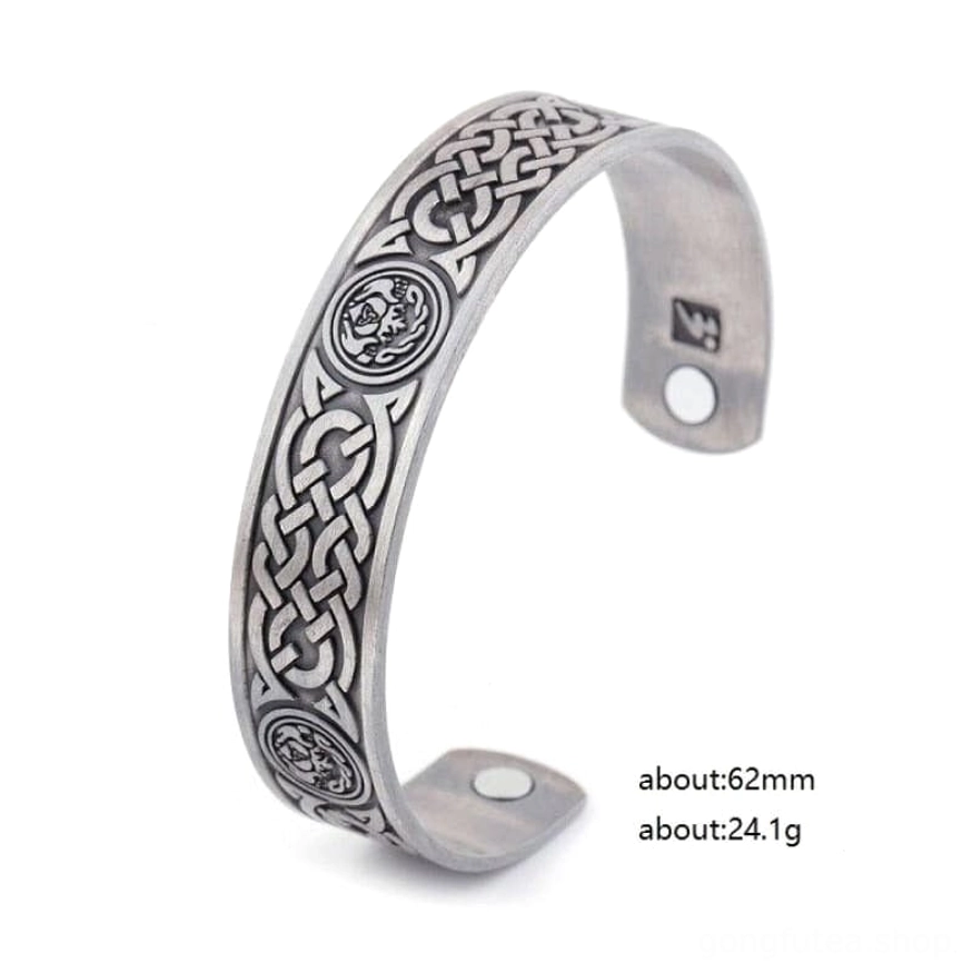 Wikinger Armreif in Antik Silber Farbe