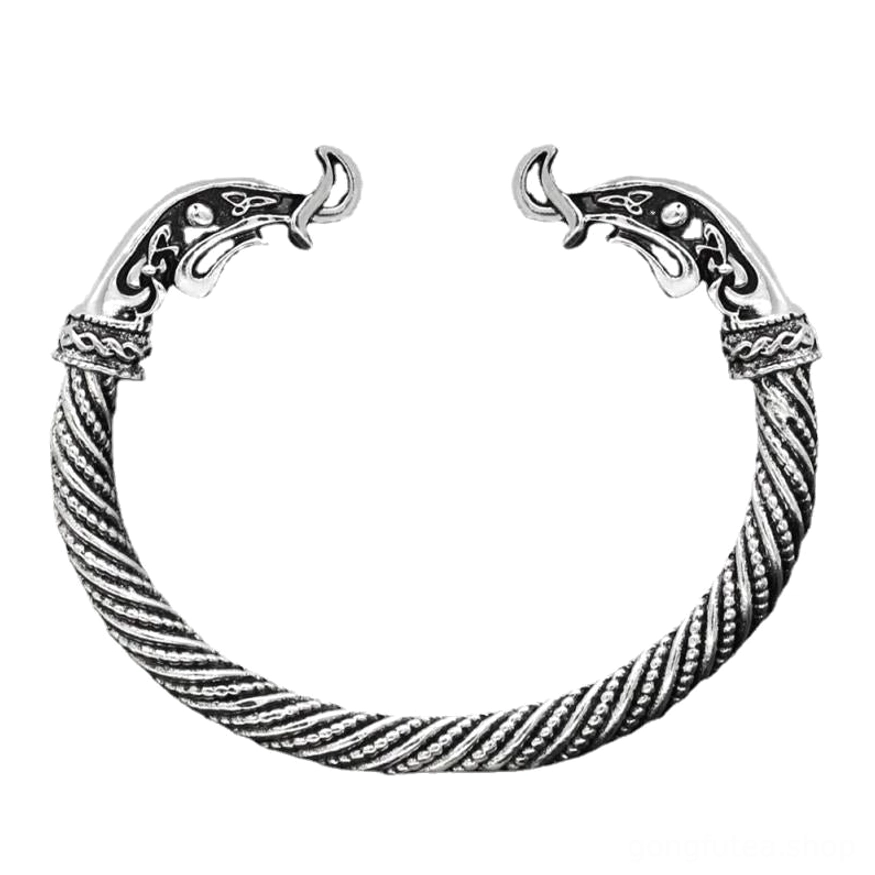 Wikinger Drachen Armreif als Outfit Accessoire für Fans nordischer Kultur