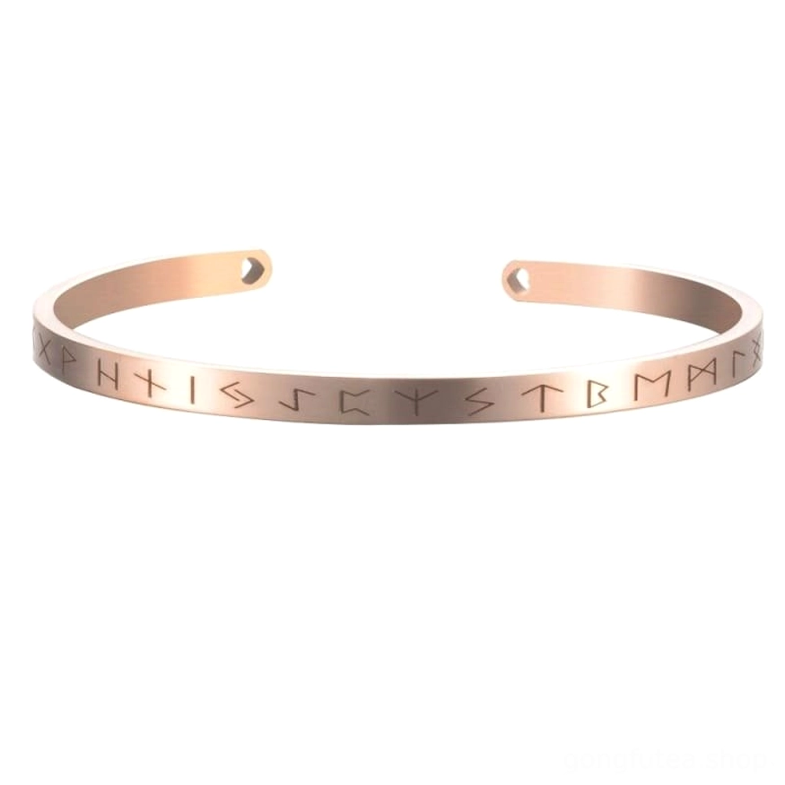 Wikinger Armreif Valhalla 4mm Roségold Variante