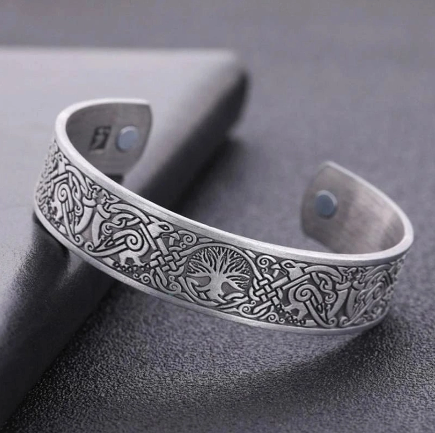 Wikinger Armreif Yggdrasil Lebensbaum als klassisches Accessoire für Alltag und Party