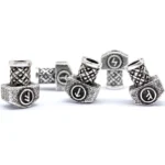 wikinger bartperlen mjolnir mit runensymbol authentischer wikinger bartschmuck