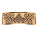 Wikinger Haarspange mit nordischem Emblem und keltischem Knoten, antik silber