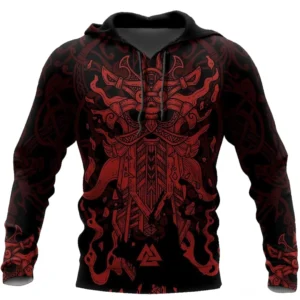 Wikinger Hoodie Ivar mit authentischen Wikinger Runen und Krieger Design