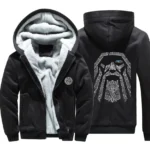 Wikinger Hoodie Odin der Allvater dunkelblau camouflage vorderseite