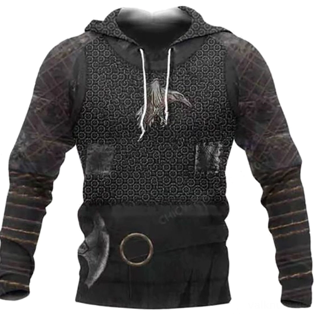 Valknut Wikinger Hoodie in der Frontansicht