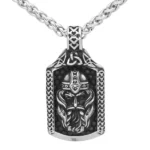 Wikinger kette mit Odin Allvater Anhänger aus 925er Silber, Wikinger Halskette