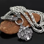 wikinger kette mit drachenköpfen und berserker anhänger für wikinger liebhaber