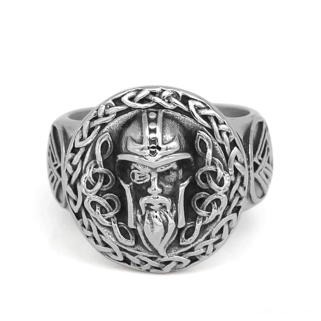Wikinger Odin Ring mit Valknut Symbolen, Gesamtansicht des Schmuckstücks