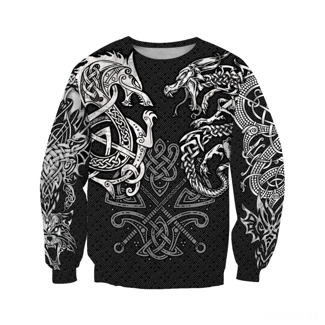 Wikinger Pullover Eivor mit authentischen nordischen Symbolen 3D Druck