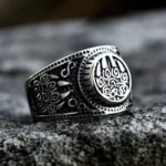Wikinger Ring Bärenklaue aus 925 Sterling Silber für Männer mit Berserker Symbol