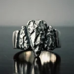 Wikinger Ring Gungnir Odins Speer aus 316L Edelstahl, vintage nordisches Design