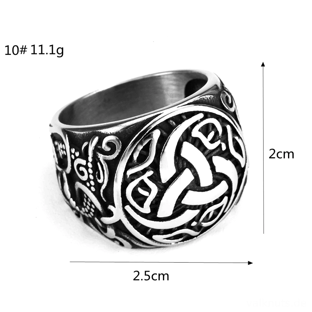 Wikinger Ring Odins Triskelion Geschenk für Wikinger Mythologie Fans