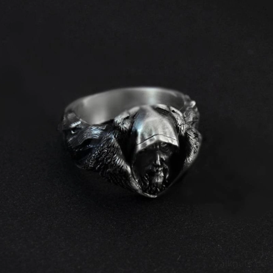 Wikinger Ring Odin der Allvater nordische Mythologie