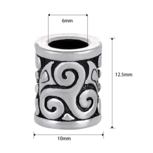 Wikinger Triskelion Perle für DIY Armbänder und Halsketten, wikinger bartperlen und schmuckzubehoer