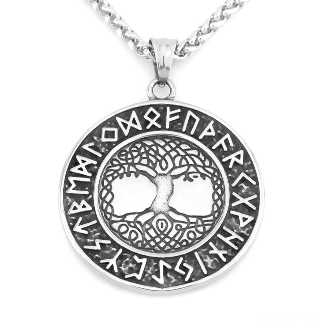 Yggdrasil Kette Wikinger Lebensbaum Schmuck als Geschenk für Wikinger Fans