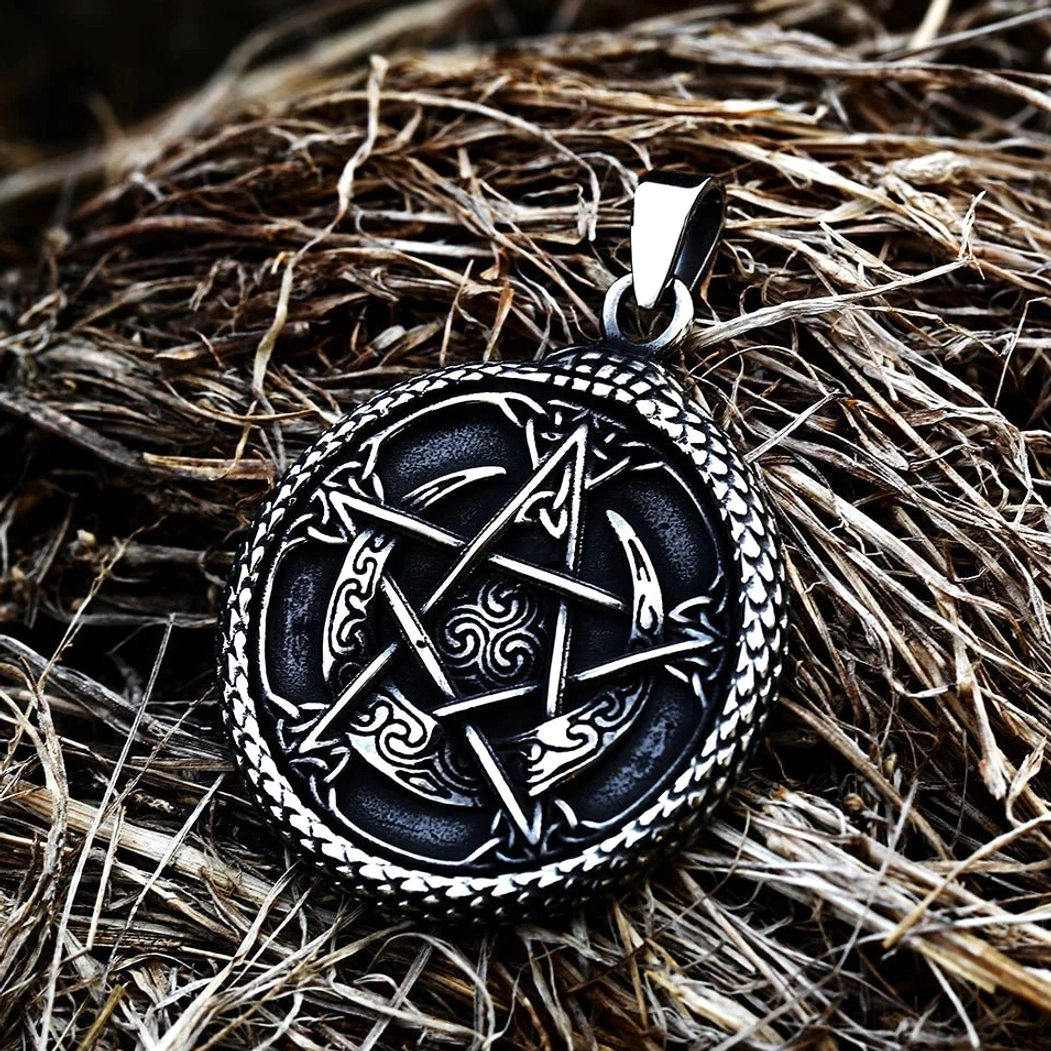 Yggdrasil Kette komplett mit Kette und Anhänger, Wikinger Amulett